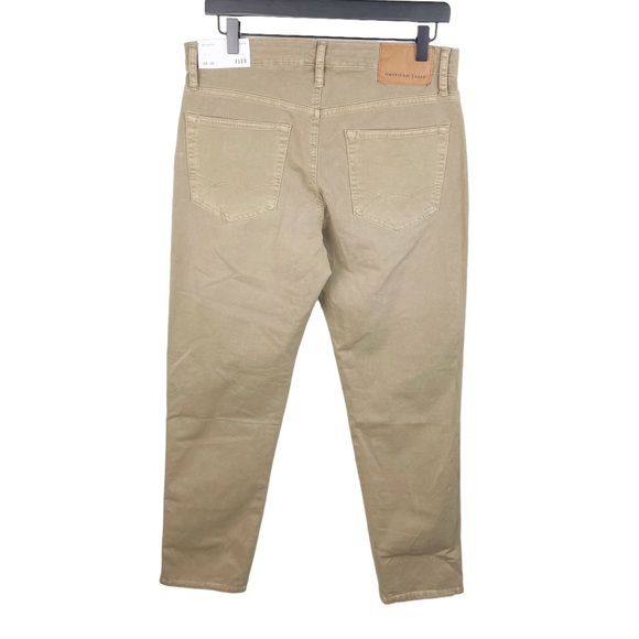 NEW American Eagle Men's Next Level Flex Athletic Tan Khaki Jeans Size 29 x 30 - Picture 2 of 10